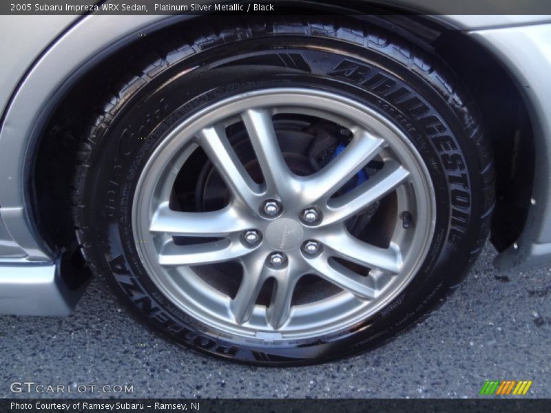 Platinum Silver Metallic / Black 2005 Subaru Impreza WRX Sedan