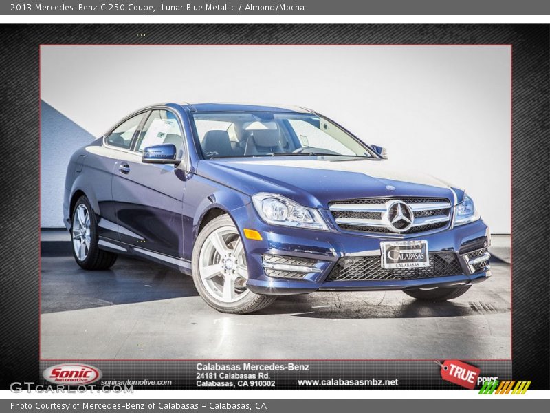 Lunar Blue Metallic / Almond/Mocha 2013 Mercedes-Benz C 250 Coupe