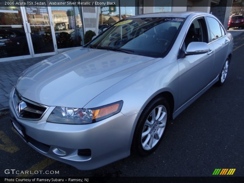 Alabaster Silver Metallic / Ebony Black 2006 Acura TSX Sedan