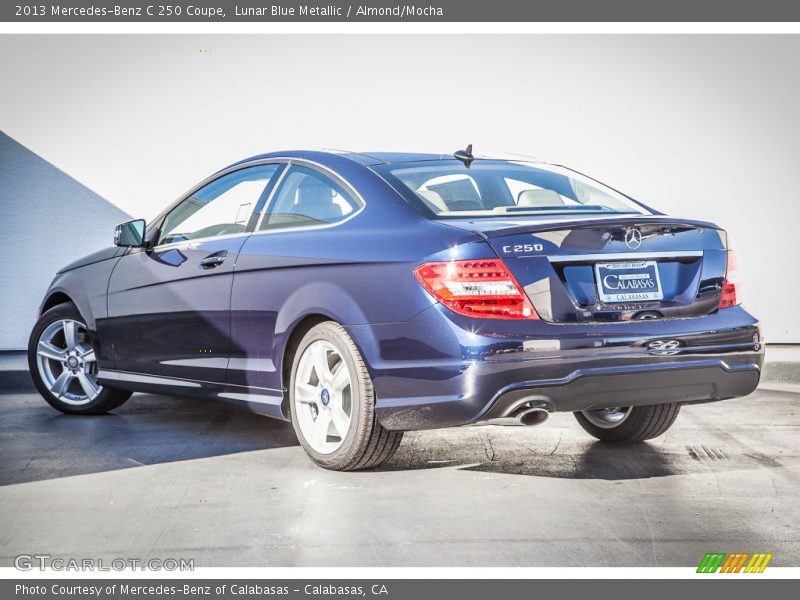 Lunar Blue Metallic / Almond/Mocha 2013 Mercedes-Benz C 250 Coupe