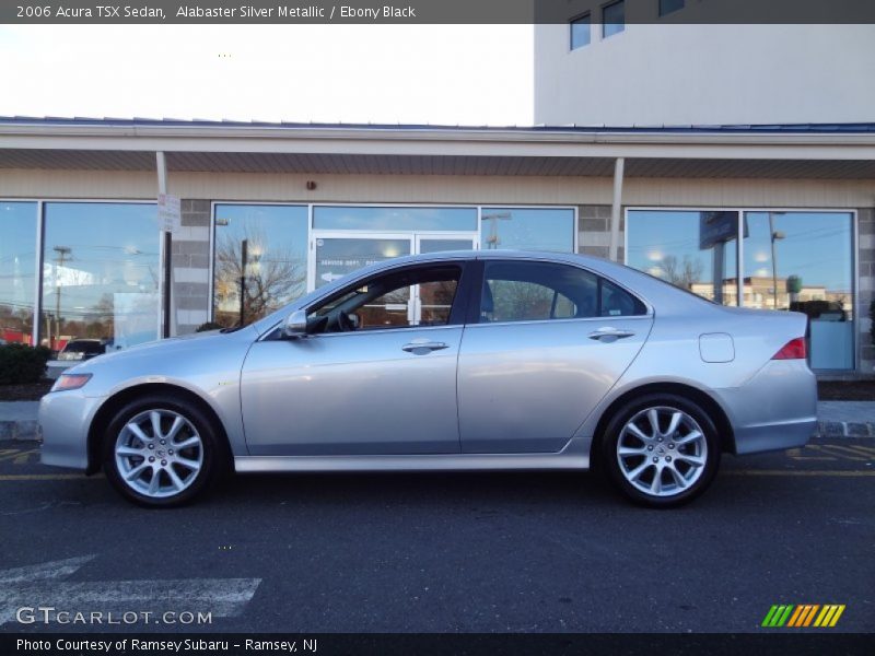 Alabaster Silver Metallic / Ebony Black 2006 Acura TSX Sedan