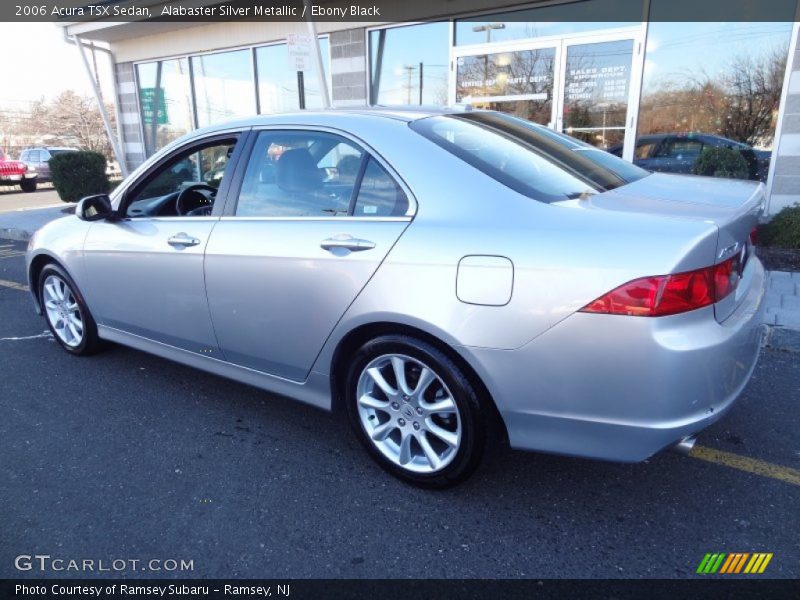 Alabaster Silver Metallic / Ebony Black 2006 Acura TSX Sedan