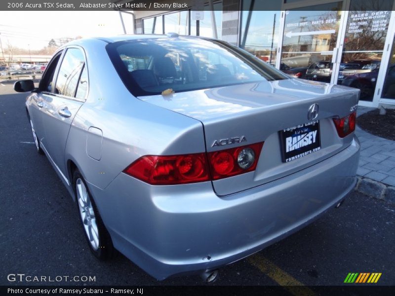 Alabaster Silver Metallic / Ebony Black 2006 Acura TSX Sedan