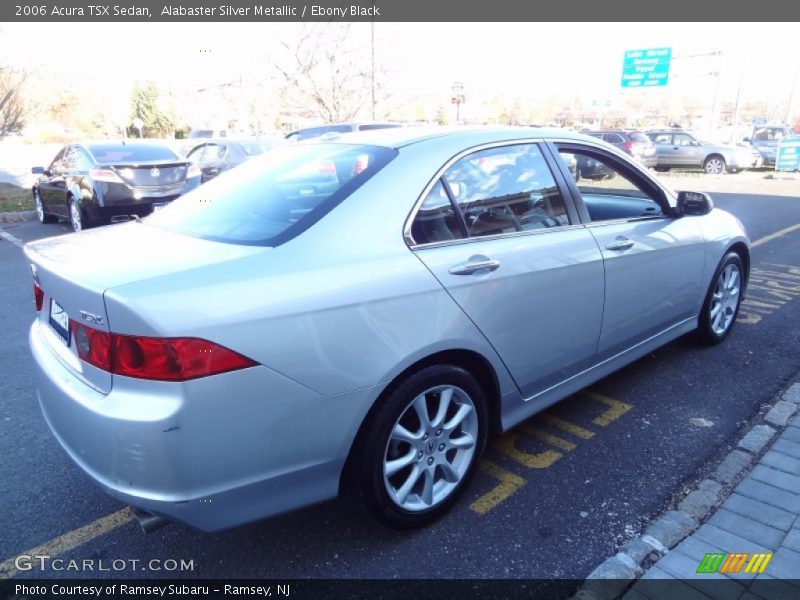 Alabaster Silver Metallic / Ebony Black 2006 Acura TSX Sedan