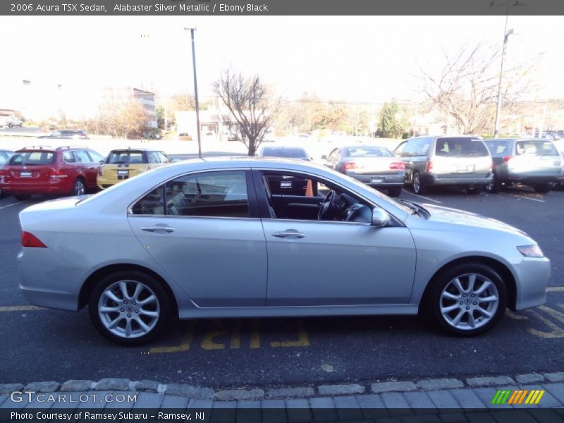 Alabaster Silver Metallic / Ebony Black 2006 Acura TSX Sedan