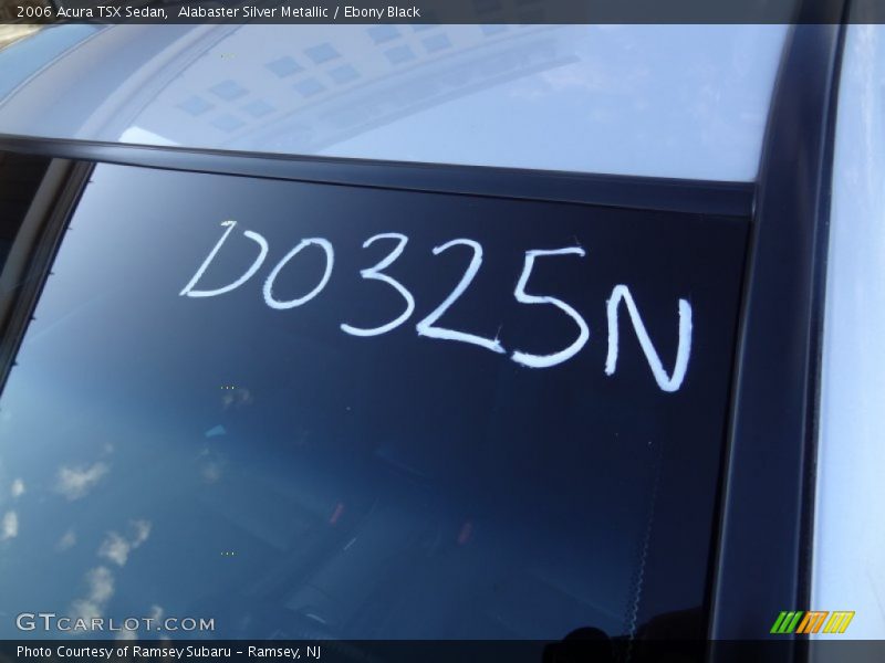 Alabaster Silver Metallic / Ebony Black 2006 Acura TSX Sedan