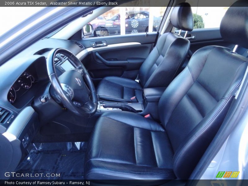 Alabaster Silver Metallic / Ebony Black 2006 Acura TSX Sedan