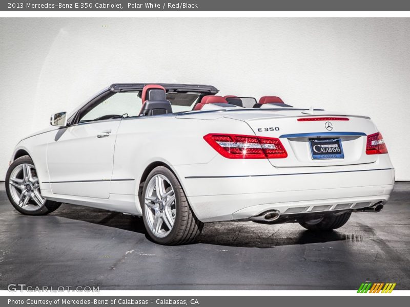 Polar White / Red/Black 2013 Mercedes-Benz E 350 Cabriolet
