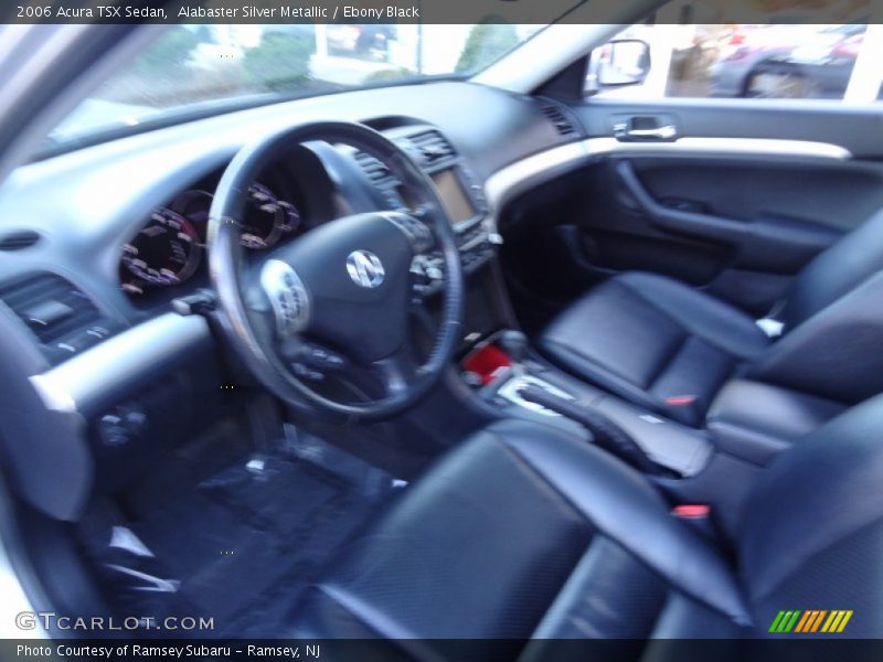 Alabaster Silver Metallic / Ebony Black 2006 Acura TSX Sedan