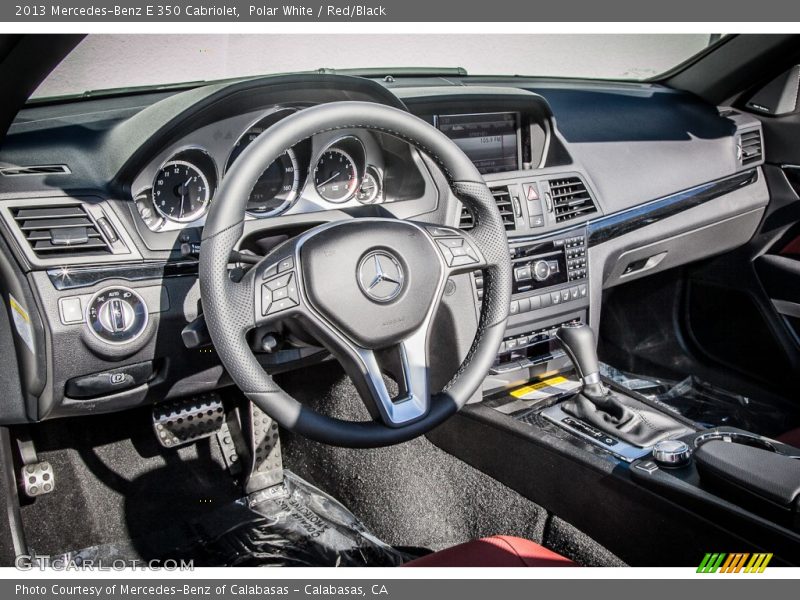 Polar White / Red/Black 2013 Mercedes-Benz E 350 Cabriolet