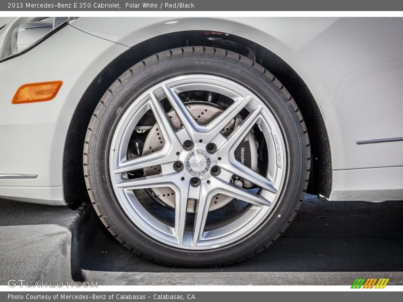 Polar White / Red/Black 2013 Mercedes-Benz E 350 Cabriolet