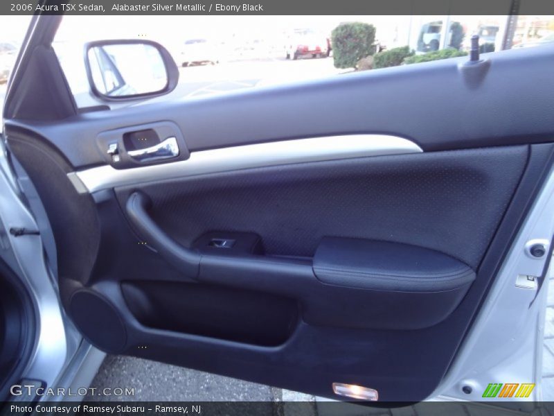 Alabaster Silver Metallic / Ebony Black 2006 Acura TSX Sedan