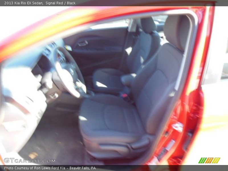Signal Red / Black 2013 Kia Rio EX Sedan