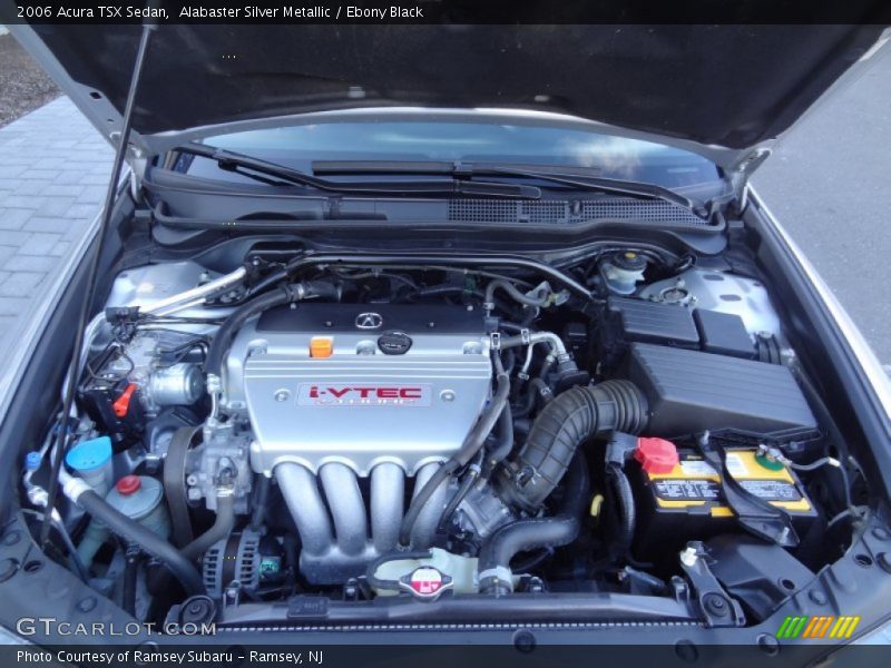Alabaster Silver Metallic / Ebony Black 2006 Acura TSX Sedan
