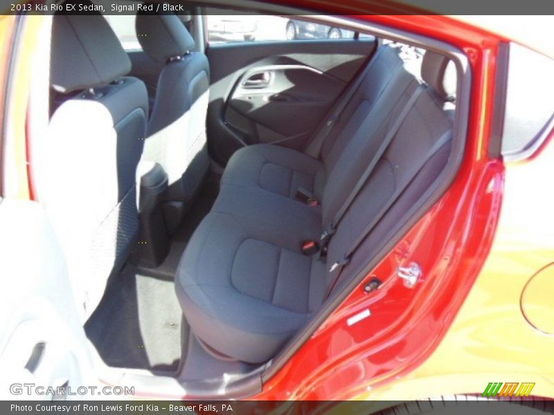 Signal Red / Black 2013 Kia Rio EX Sedan