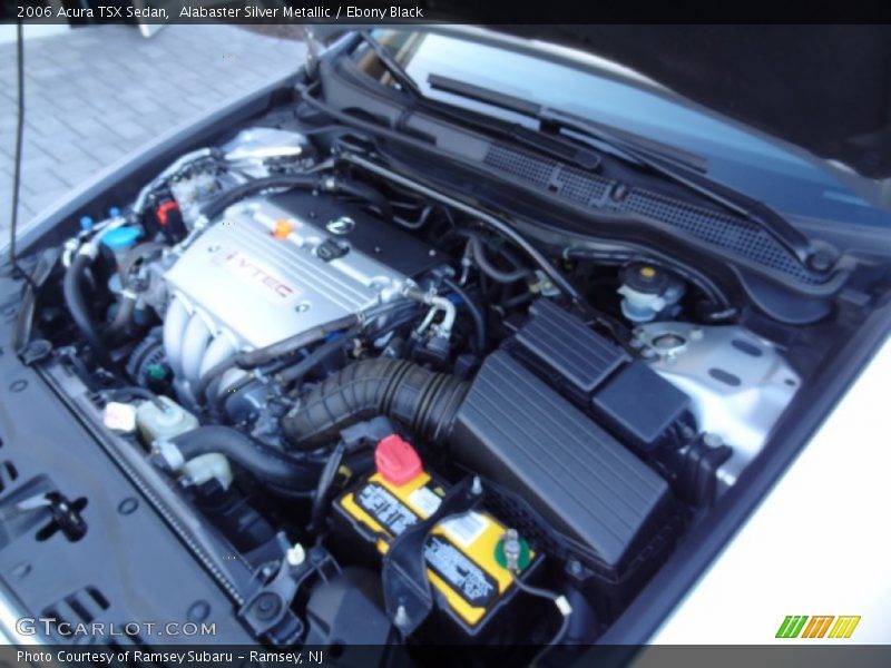 Alabaster Silver Metallic / Ebony Black 2006 Acura TSX Sedan