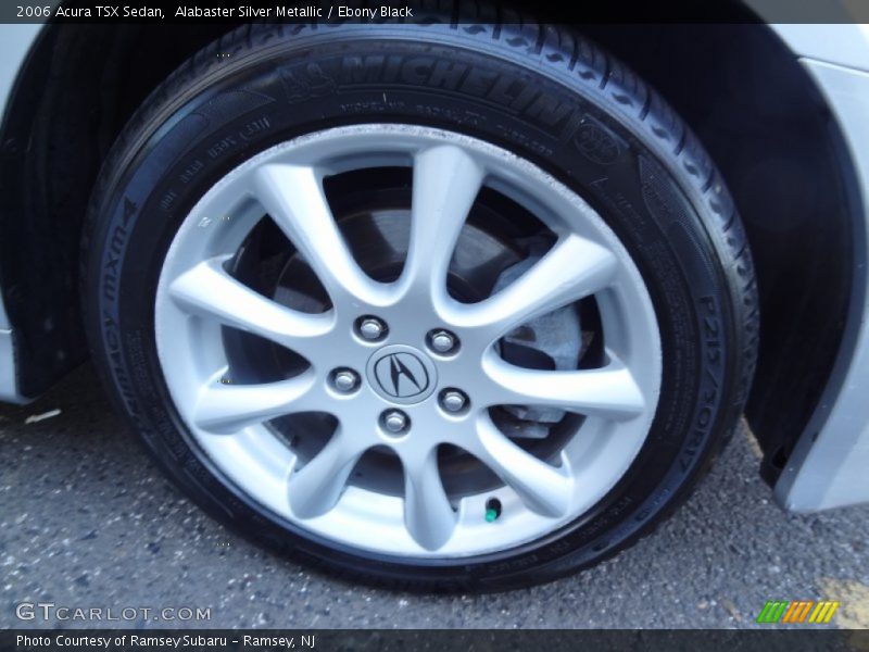 Alabaster Silver Metallic / Ebony Black 2006 Acura TSX Sedan
