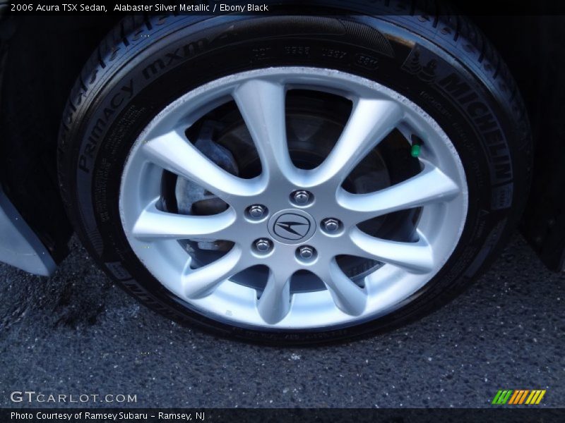 Alabaster Silver Metallic / Ebony Black 2006 Acura TSX Sedan