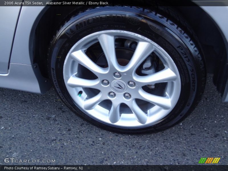 Alabaster Silver Metallic / Ebony Black 2006 Acura TSX Sedan