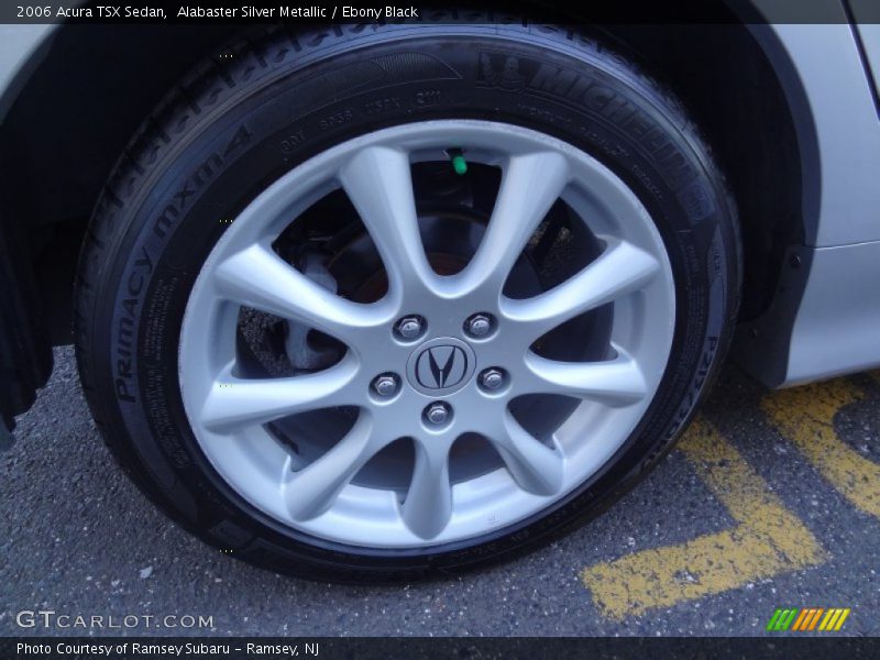 Alabaster Silver Metallic / Ebony Black 2006 Acura TSX Sedan