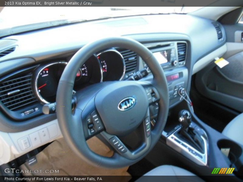 Bright Silver Metallic / Gray 2013 Kia Optima EX