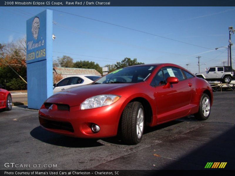 Rave Red / Dark Charcoal 2008 Mitsubishi Eclipse GS Coupe