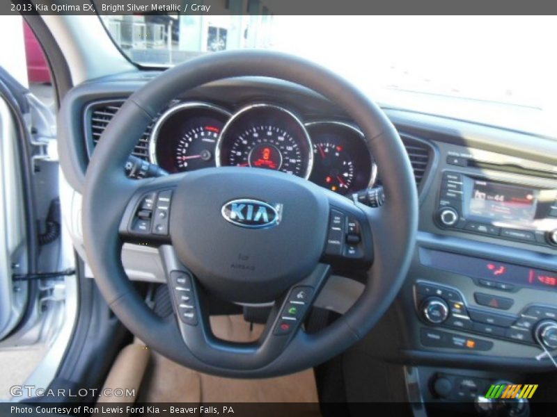 Bright Silver Metallic / Gray 2013 Kia Optima EX