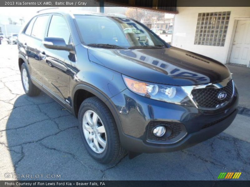 Baltic Blue / Gray 2013 Kia Sorento LX AWD