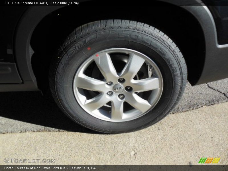 Baltic Blue / Gray 2013 Kia Sorento LX AWD