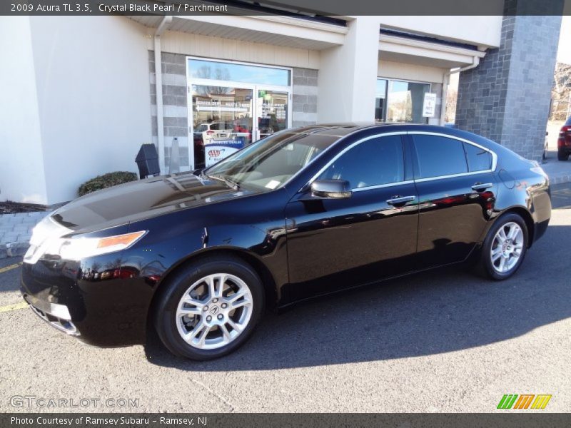Crystal Black Pearl / Parchment 2009 Acura TL 3.5