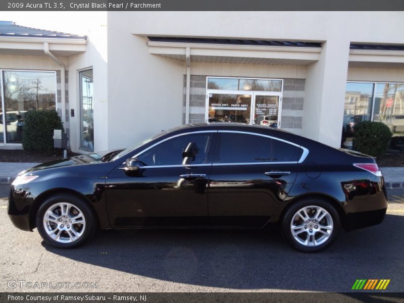 Crystal Black Pearl / Parchment 2009 Acura TL 3.5