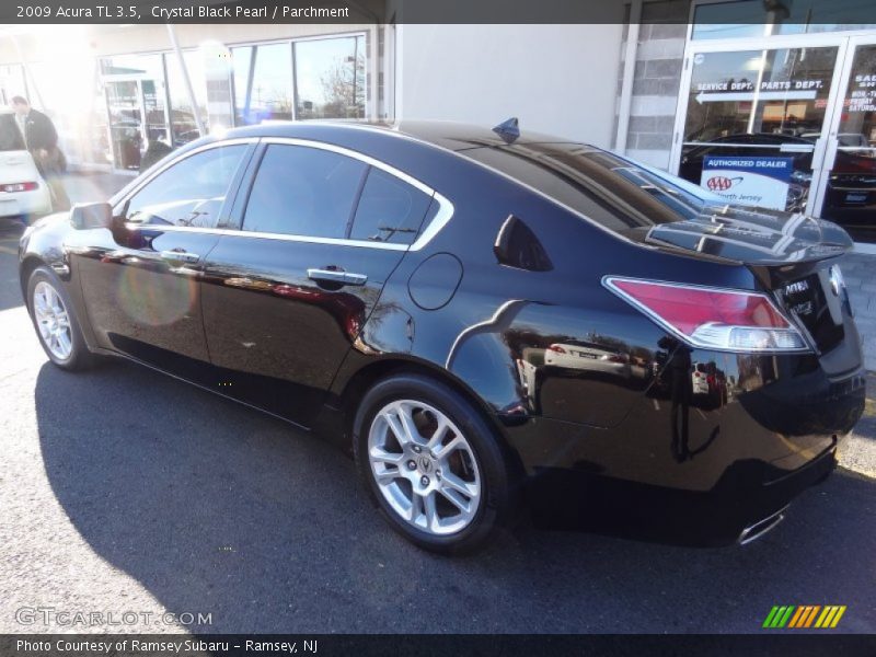 Crystal Black Pearl / Parchment 2009 Acura TL 3.5