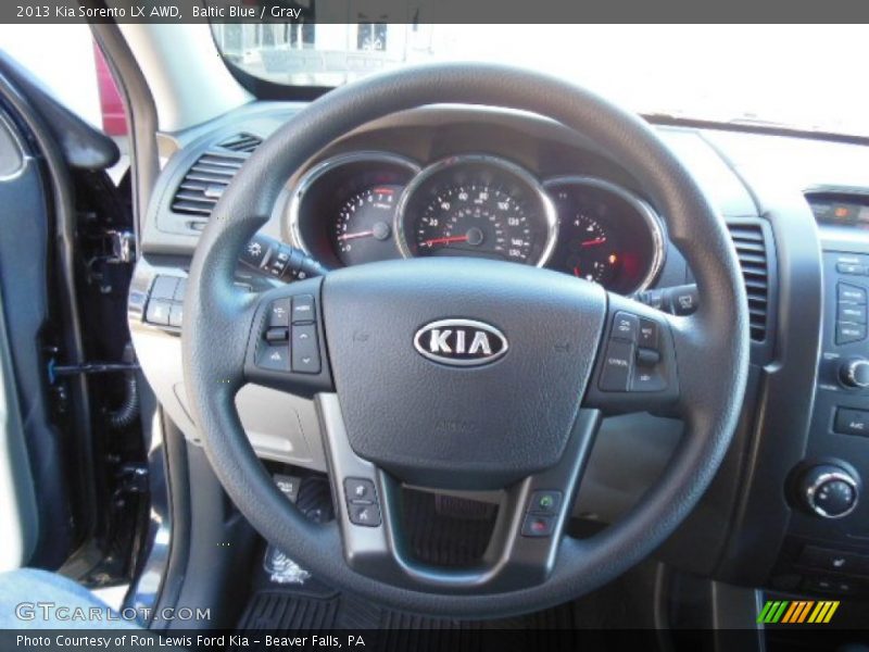 Baltic Blue / Gray 2013 Kia Sorento LX AWD