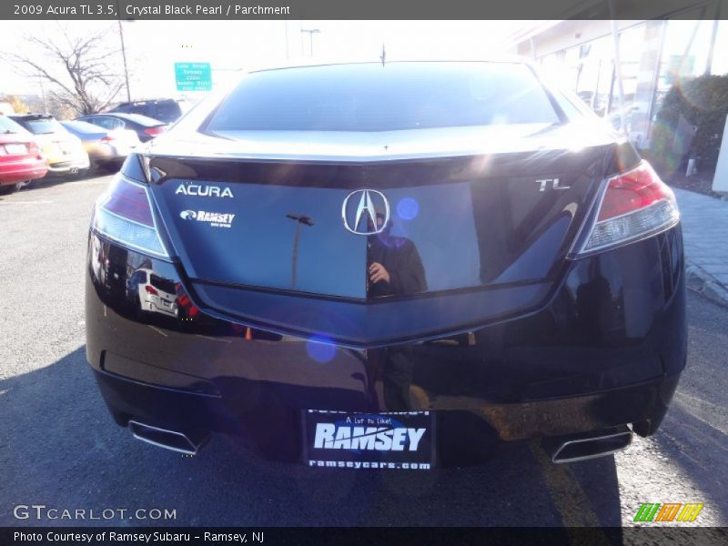 Crystal Black Pearl / Parchment 2009 Acura TL 3.5