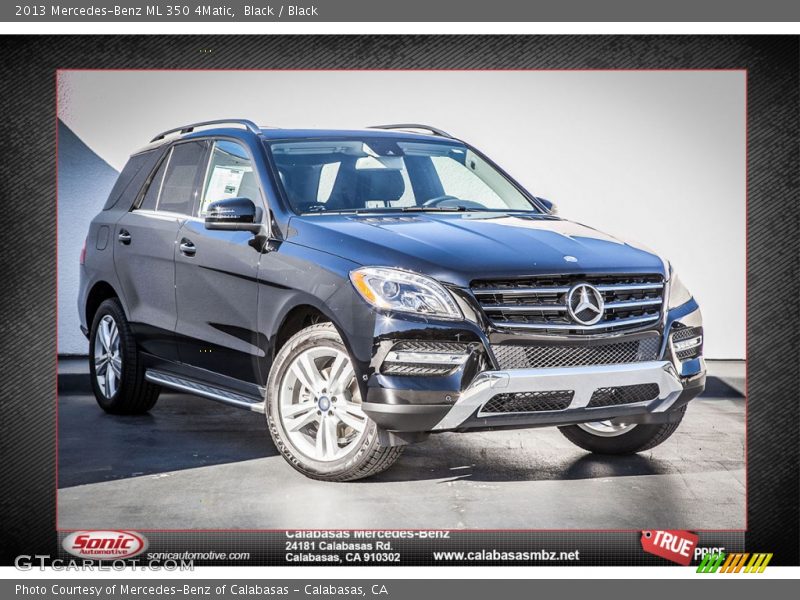 Black / Black 2013 Mercedes-Benz ML 350 4Matic