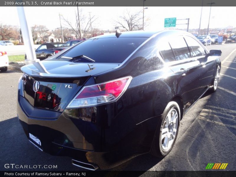 Crystal Black Pearl / Parchment 2009 Acura TL 3.5