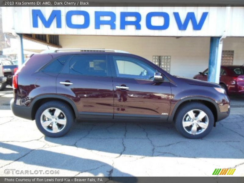 Dark Cherry / Black 2013 Kia Sorento EX AWD