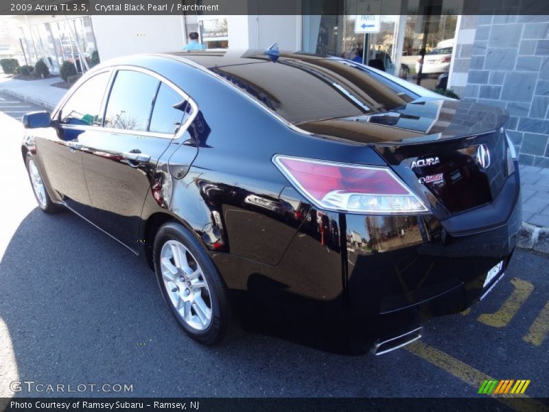 Crystal Black Pearl / Parchment 2009 Acura TL 3.5