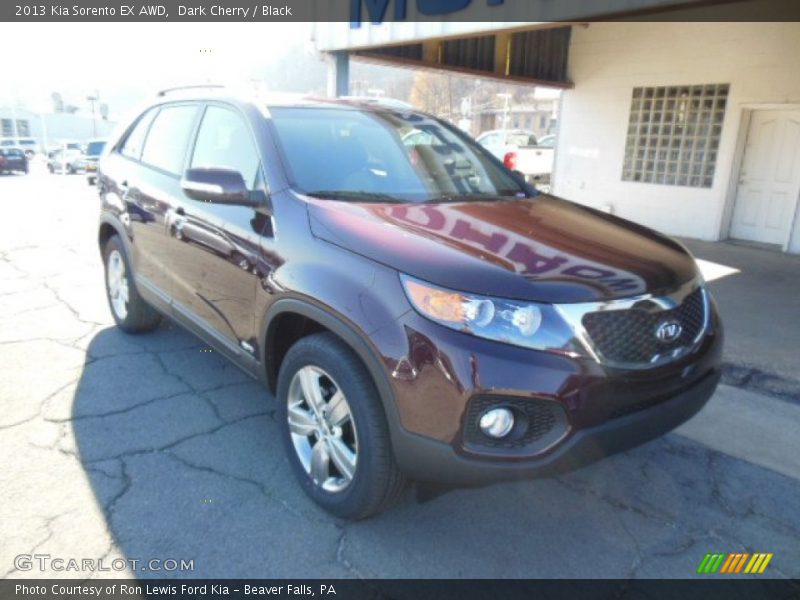 Dark Cherry / Black 2013 Kia Sorento EX AWD
