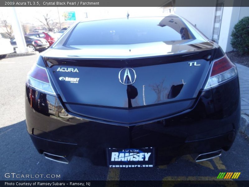 Crystal Black Pearl / Parchment 2009 Acura TL 3.5