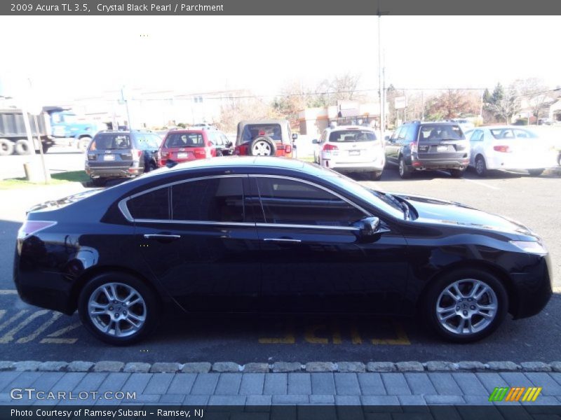 Crystal Black Pearl / Parchment 2009 Acura TL 3.5