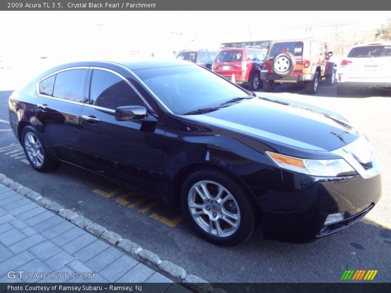Crystal Black Pearl / Parchment 2009 Acura TL 3.5