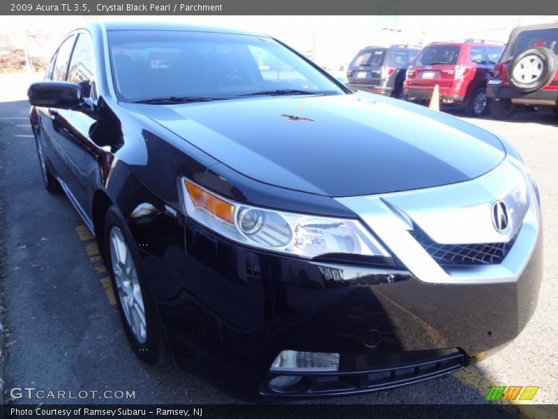 Crystal Black Pearl / Parchment 2009 Acura TL 3.5