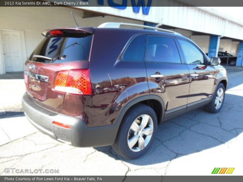 Dark Cherry / Black 2013 Kia Sorento EX AWD