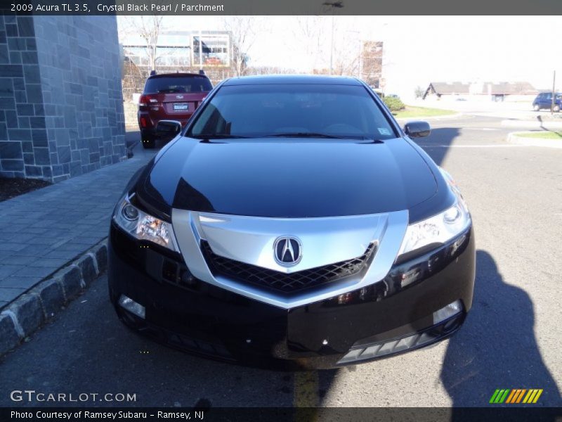 Crystal Black Pearl / Parchment 2009 Acura TL 3.5