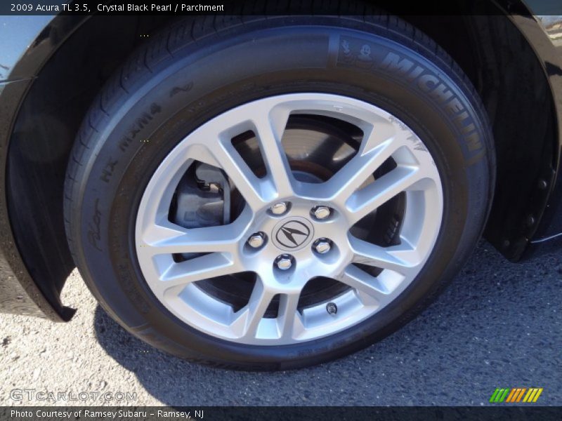 Crystal Black Pearl / Parchment 2009 Acura TL 3.5