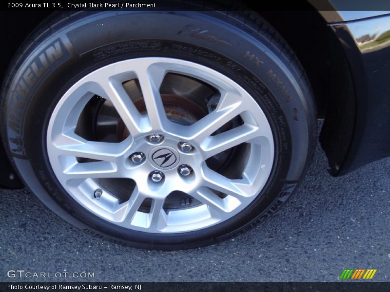 Crystal Black Pearl / Parchment 2009 Acura TL 3.5