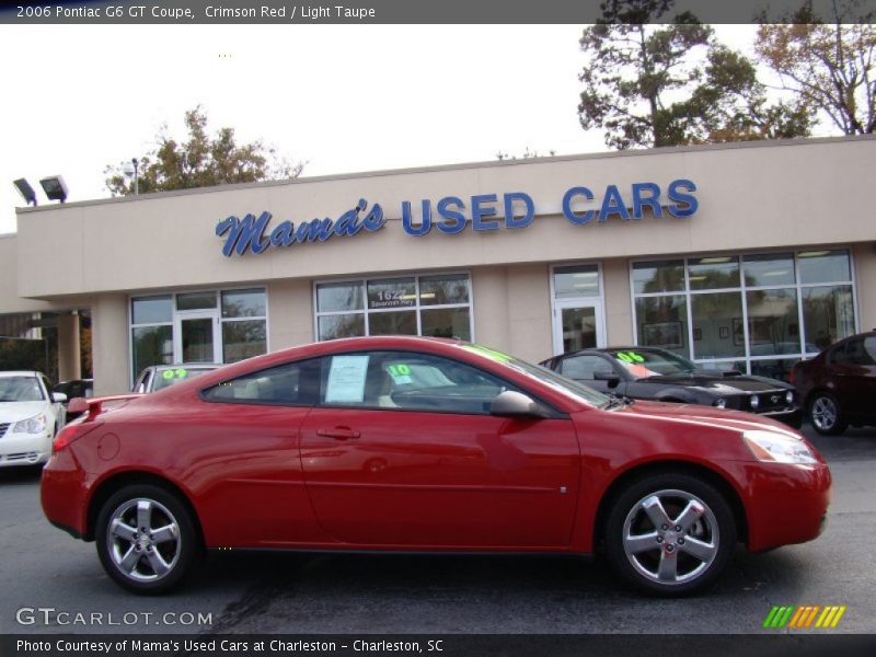 Crimson Red / Light Taupe 2006 Pontiac G6 GT Coupe