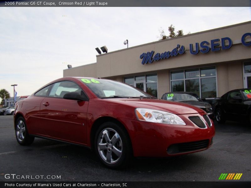 Crimson Red / Light Taupe 2006 Pontiac G6 GT Coupe