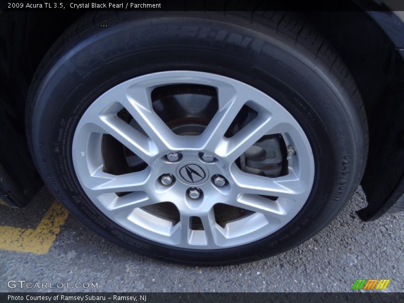 Crystal Black Pearl / Parchment 2009 Acura TL 3.5